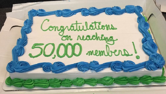 50,000-Member-Cake