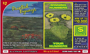 The Kansas Lottery's Art in the Parks scratch-off game reminds Kansans of the variety of opportunities available to them by visiting a nearby park.