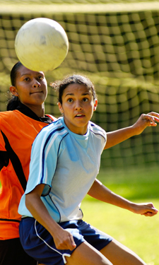 Parks and recreation promotes gender equity in community athletics.