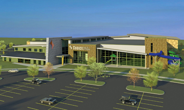 The new wellness center in Grand Forks, North Dakota, played a significant role in the rebuilding of the town following a devastating flood.