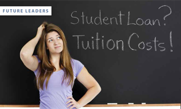 Financial help is available for young professionals struggling with student loans.