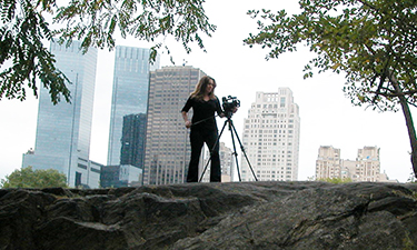 Adrian Sas, a staff producer for New York City Parks and Recreation, films content for a regular broadcast series on covering interesting highlights from NYC parks.