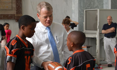 Rep. Mike McIntyre is a strong advocate of youth sports.
