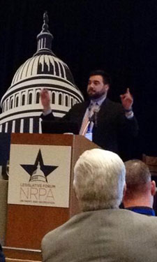 Jason Mangum : @azmangums: Kevin O’Hara of @NRPA_news preaching to the choir at #NRPALegForum opening session. Can I get an Amen! 