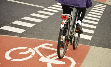 Infastructure for safe walking and bicycling is often lacking in underserved areas.