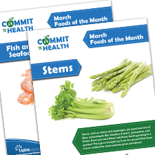 Foods of the Month Poster March