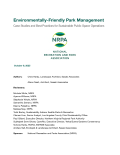 Environmentally Friendly Park Maintenance Report