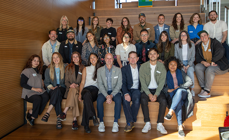 The staff of SF Parks Alliance at the 2022 Public Space Summit, a Parks Alliance-hosted gathering of local community leaders and public space improvers. Photo courtesy of SF Parks Alliance.