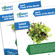 Foods of the Month Poster April