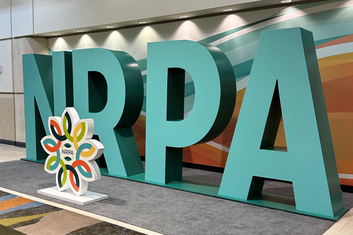 NRPA Annual Conference Big Letters on Display