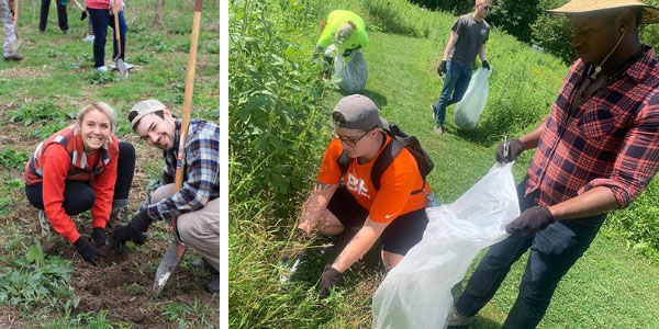 Volunteers at Whetstone Prairie. Photos courtesy of Columbus Recreation and Parks Department.
