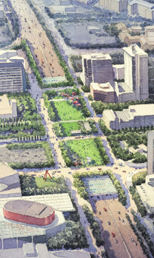 Community organizers in Dallas, Texas, built Klyde Warren Park out of thin air.