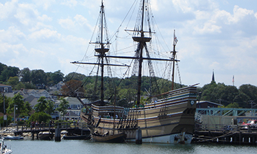 Plymouth Memorial State Park: Site of Plymouth Rock and home to the replica Mayflower II.