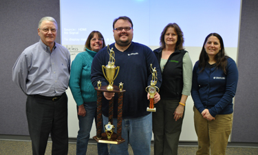 Team Flab-U-Less took the top spot during NRPA's weight-loss challenge. From left, Larry Allen, Sandy Boughton, Martin Dease, Colleen Pittard and Marla Collum.