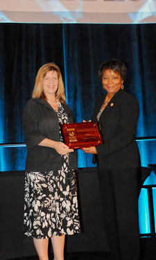 A National Award winner is honored at the 2013 NRPA Congress in Houston.