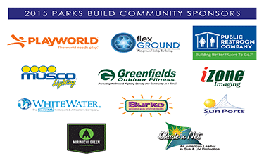 The 2015 Parks Build Community sponsors.