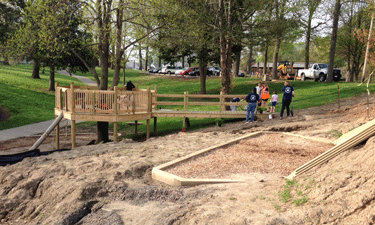 Belleville, Illinois, unveiled a new nature-themed playground made possible through a grant from the American Water Charitable Foundation.