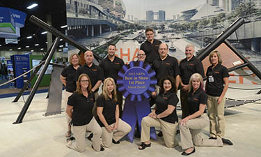 Playworld received a Best in Show blue ribbon for the island booth category.